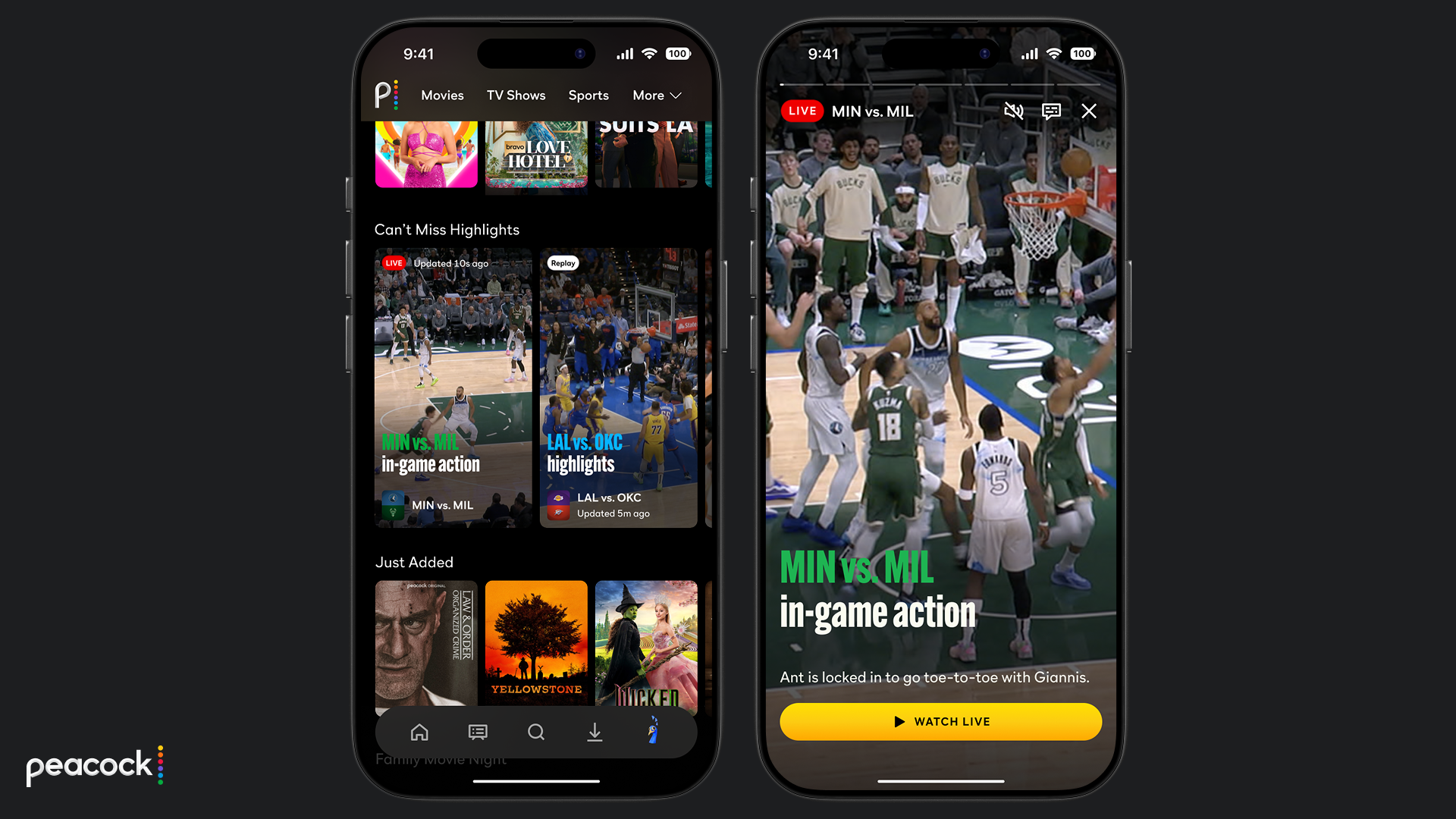 View Peacock's NBA Streaming Experience