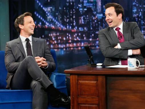 Seth Meyers and Jimmy Fallon