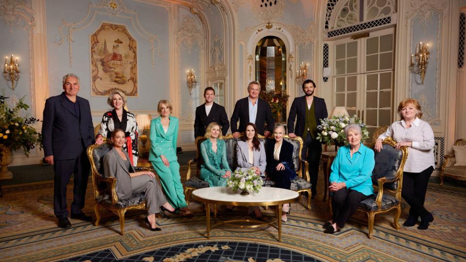 Downton Abbey Cast Celebrates The Grand Finale” or just “Downton Abbey Cast